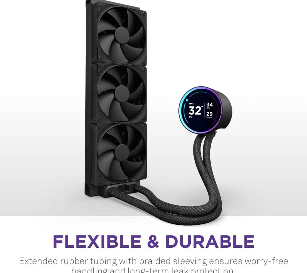 NZXT Kraken Elite 360 360 mm Liquid CPU Cooler - Black image number 12 of 12