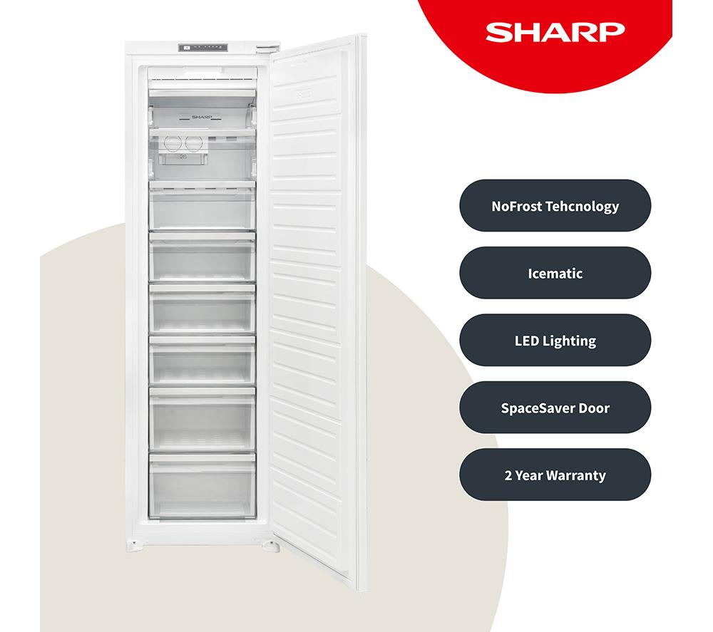 SHARP SJ-SE197E01X-EN Integrated Tall Freezer - Sliding Hinge image number 3 of 5