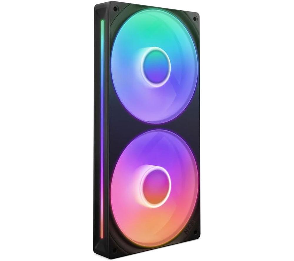 NZXT F240 RGB Core\u0026trade240 mm Dual Case Fan Unit - RGB LED, Black