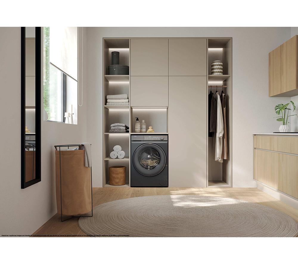 HAIER X Series 7 HW100-B14367GUUK WiFi-enabled 10 kg 1400 Spin Washing Machine - Graphite image number 5 of 16