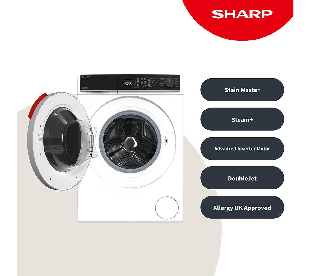 SHARP ES-SFL114CWA-EN 11 kg 1400 Spin Washing Machine - White image number 3 of 17