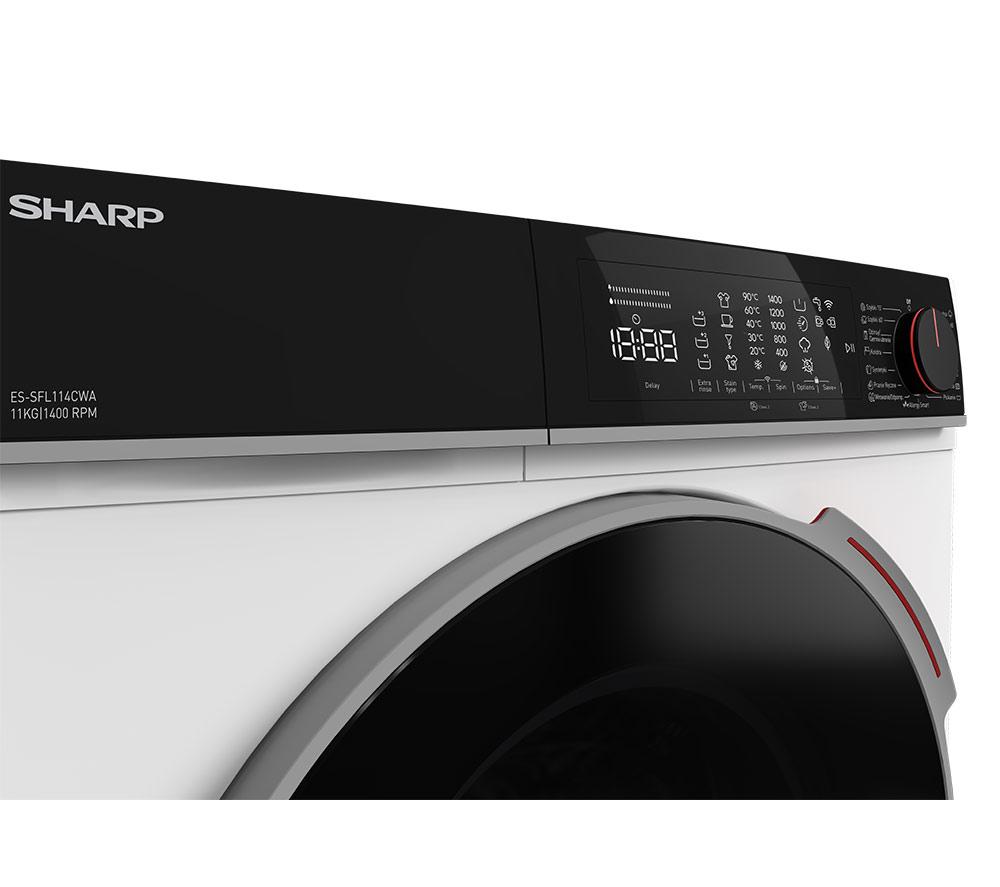 SHARP ES-SFL114CWA-EN 11 kg 1400 Spin Washing Machine - White image number 14 of 17