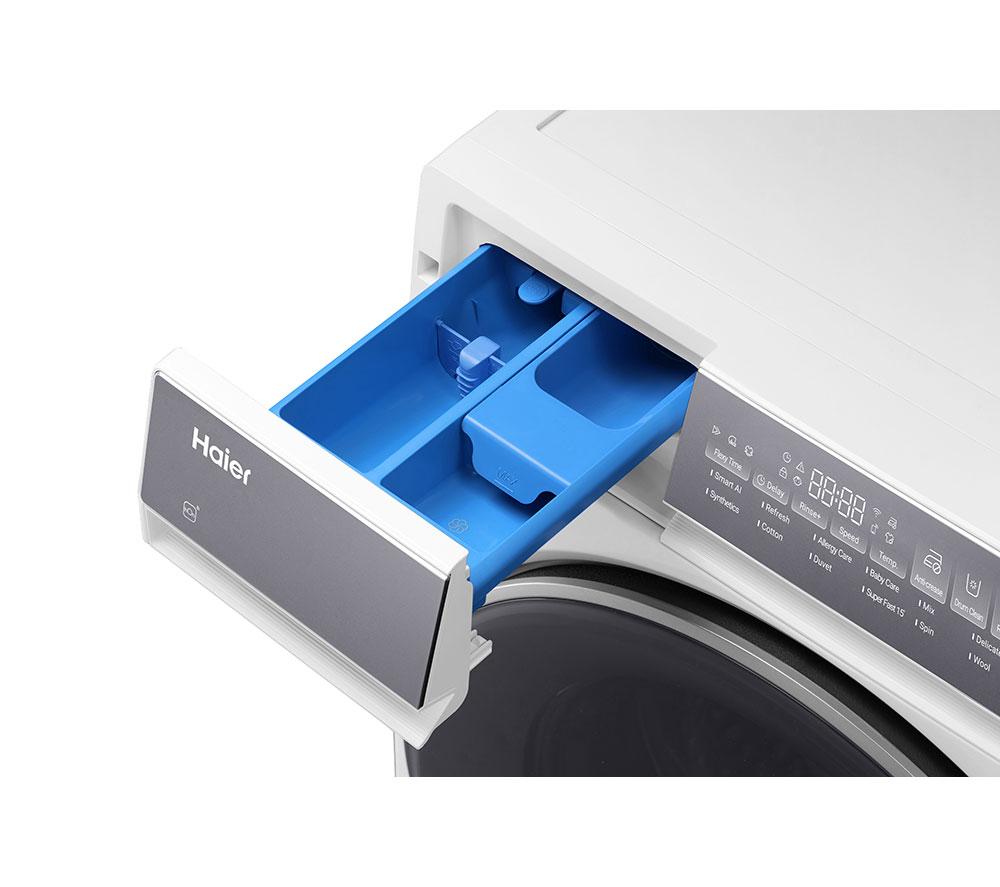 HAIER X Series 7 HW120-B14367U-UK WiFi-enabled 12 kg 1400 Spin Washing Machine - White image number 4 of 16