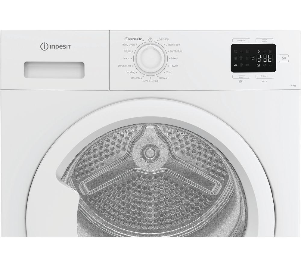 INDESIT C YSD 83D WW UK 8 kg Heat Pump Tumble Dryer - White image number 8 of 9