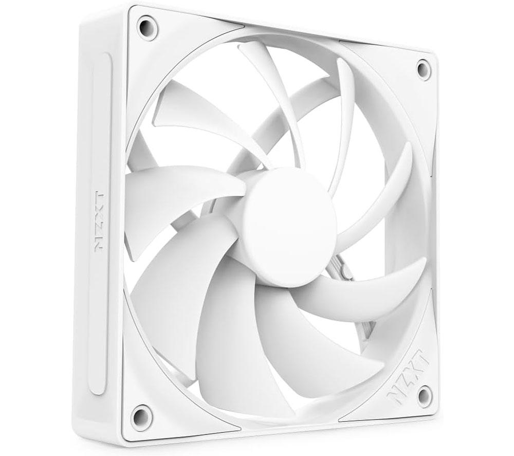 NZXT F120Q Quiet Airflow 120 mm PWM Fan - Single, White