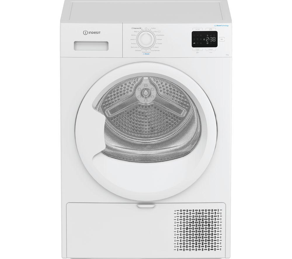 IND: INDESIT C YD 92D WW UK 9 kg Heat Pump Tumble Dryer - White, White