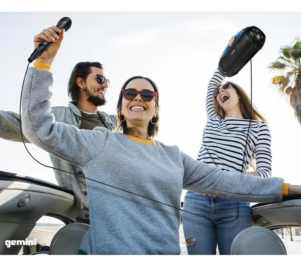 GEMINI GGO-230L Portable Bluetooth Speaker - Black image number 4 of 5