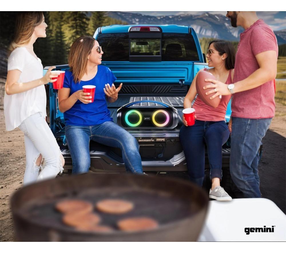 GEMINI GGO-230L Portable Bluetooth Speaker - Black image number 5 of 5