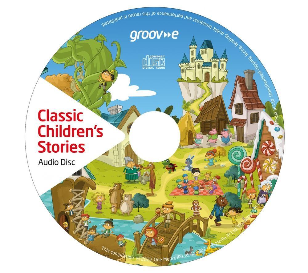 GROOV-E GVPS733CD10/RD Portable FM/AM Boombox & Children's Stories CD - Red image number 3 of 4