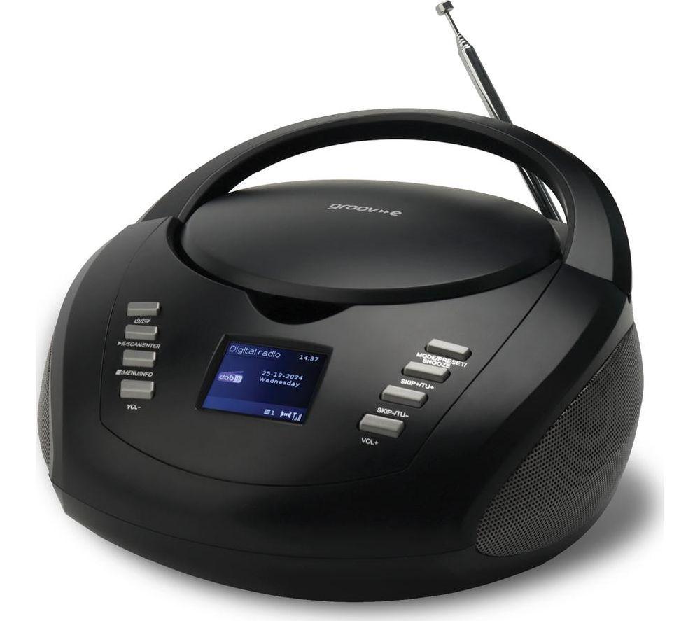 GROOV-E GV-PS763 DAB+/FM Bluetooth Boombox - Black image number 2 of 4