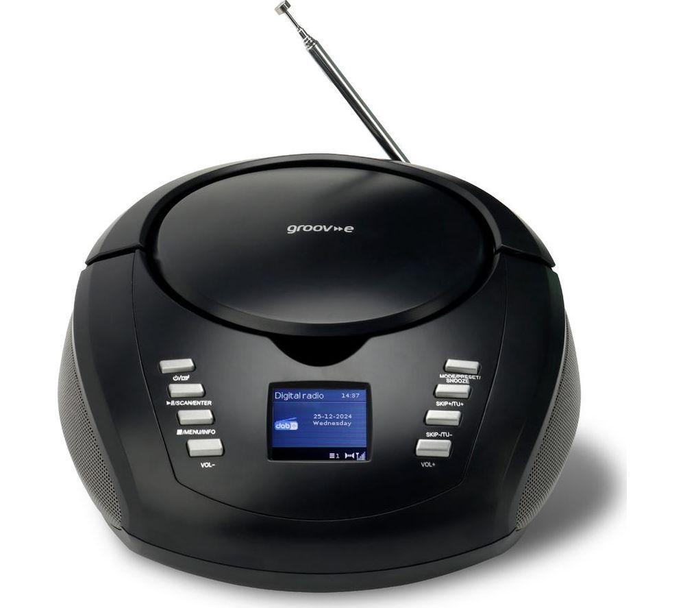 GROOV-E GV-PS763 DAB+/FM Bluetooth Boombox - Black image number 3 of 4