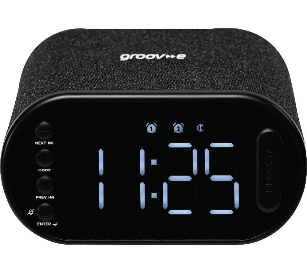 Groov-E Atlas Ii Gvcr06bk Fm Bluetooth Clock Radio - Black, Black - Image 2