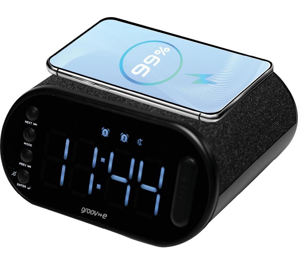 GROOV-E Atlas II GVCR06BK FM Bluetooth Clock Radio - Black image number 3 of 6