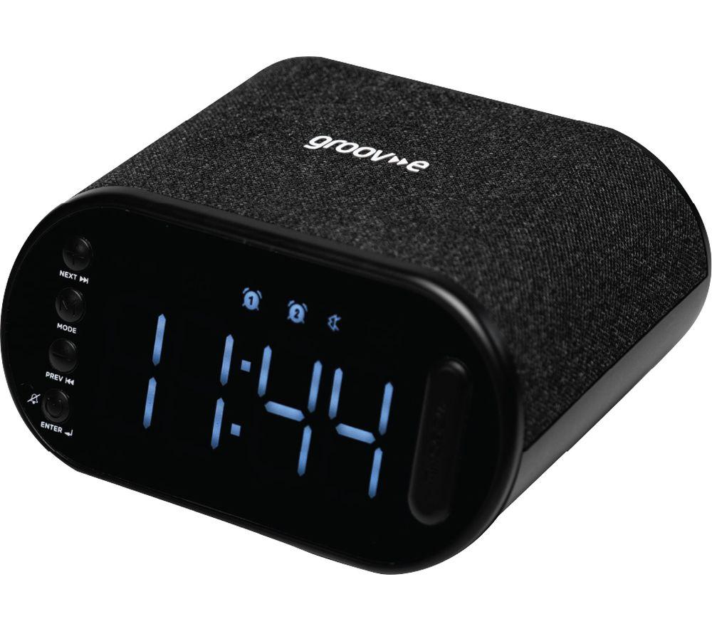 GROOV-E Atlas II GVCR06BK FM Bluetooth Clock Radio - Black image number 6 of 6