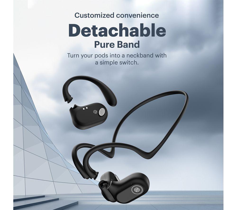 NOISE Pure Pods Wireless Bluetooth Open-Ear Earbuds - Power Black image number 4 of 4