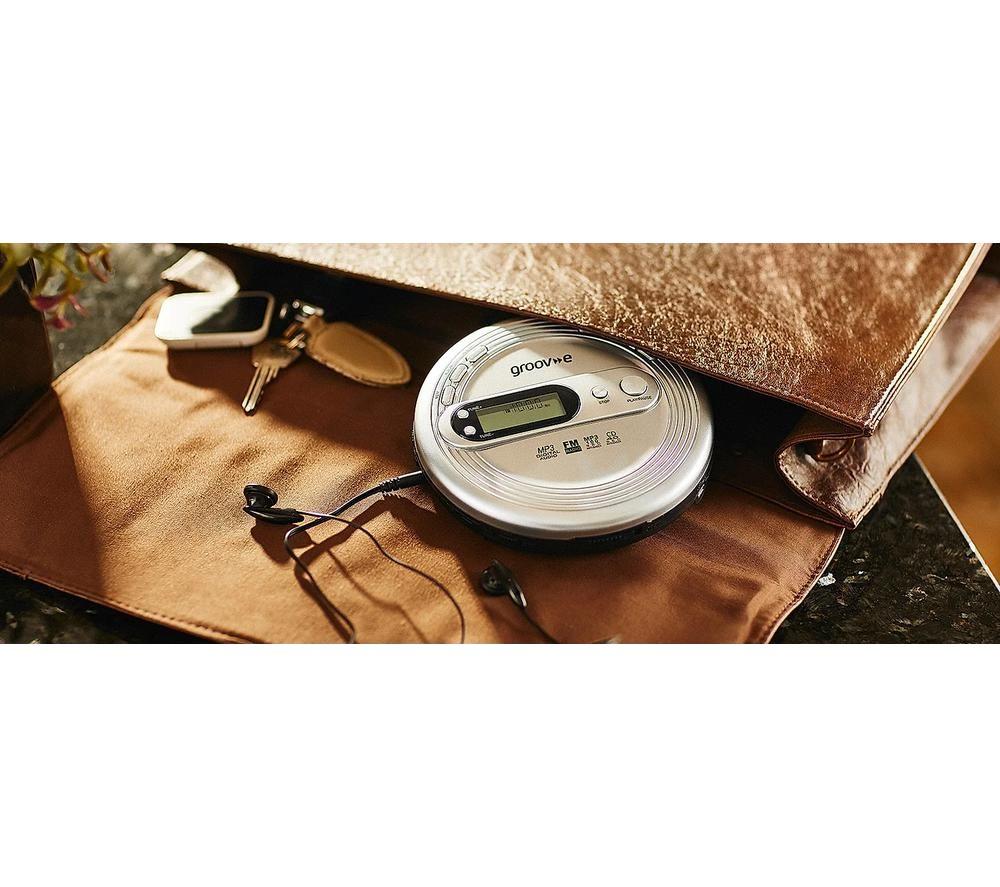 GROOV-E Retro Series GV-PS210 Personal CD Player with Radio - Silver image number 6 of 6