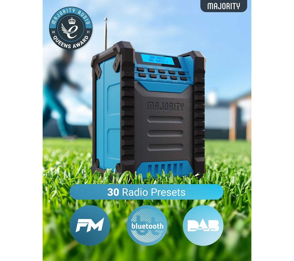 MAJORITY Landbeach Portable DAB+/FM Radio - Blue & Black image number 5 of 6