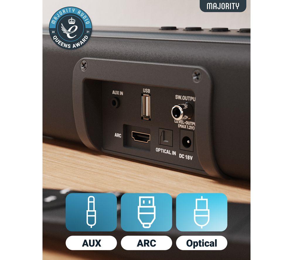 MAJORITY Naga 40 2.1 Wireless Sound Bar image number 3 of 7