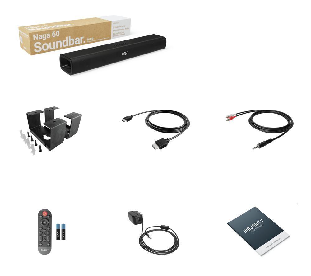 MAJORITY Naga 60 2.1 Wireless Sound Bar image number 7 of 7