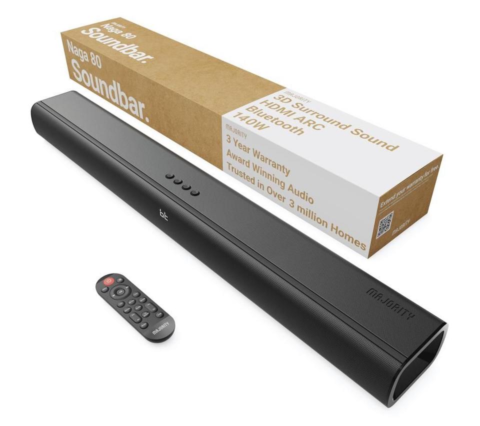 MAJORITY Naga 80 2.1 Wireless Sound Bar