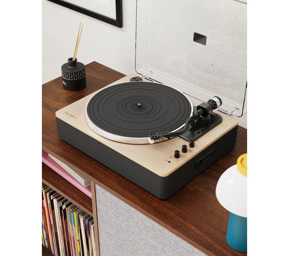 MAJORITY Folio Belt Drive Bluetooth Turntable - Black & Beige image number 5 of 6