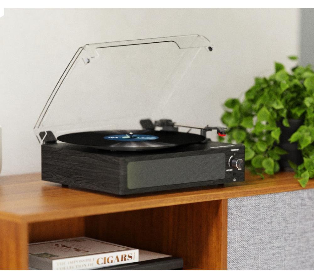 OAKCASTLE TT100 Belt Drive Bluetooth Turntable - Black image number 5 of 5