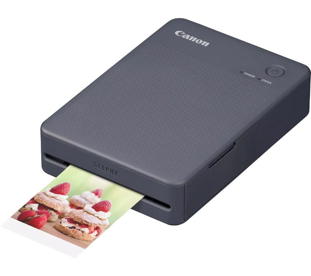 CANON SELPHY QX20 Portable Colour Photo Wireless Printer & XC-60L 54 x 85 mm Photo Paper & Ink Set - Dark Grey, 60 Sheets image number 4 of 7