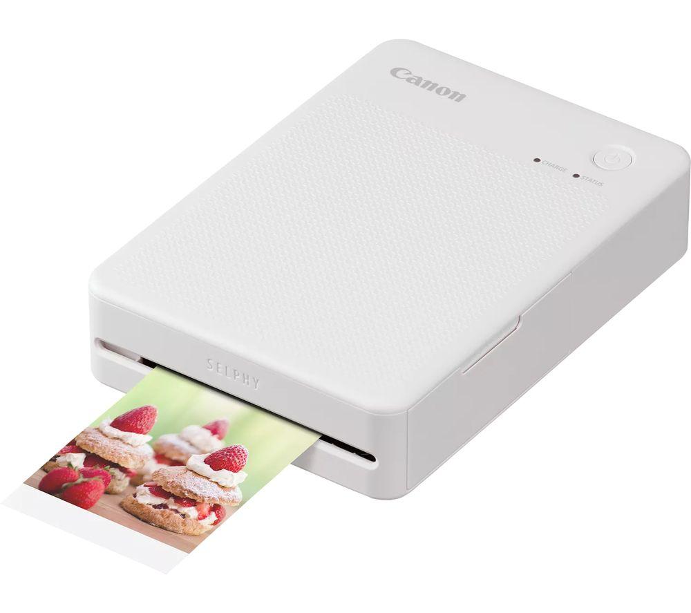 CANON SELPHY QX20 Portable Colour Photo Wireless Printer & XC-60L 54 x 85 mm Photo Paper & Ink Set - Sand White, 60 Sheets image number 4 of 7