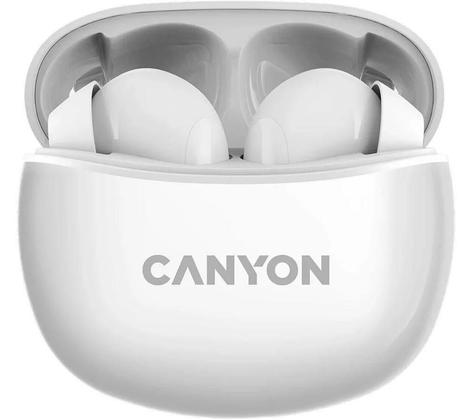 CANYON CNS-TWS5W Wireless Bluetooth Earbuds - White