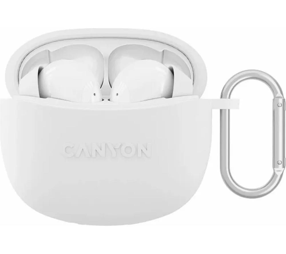 CANYON CNS-TWS5W Wireless Bluetooth Earbuds - White image number 2 of 6