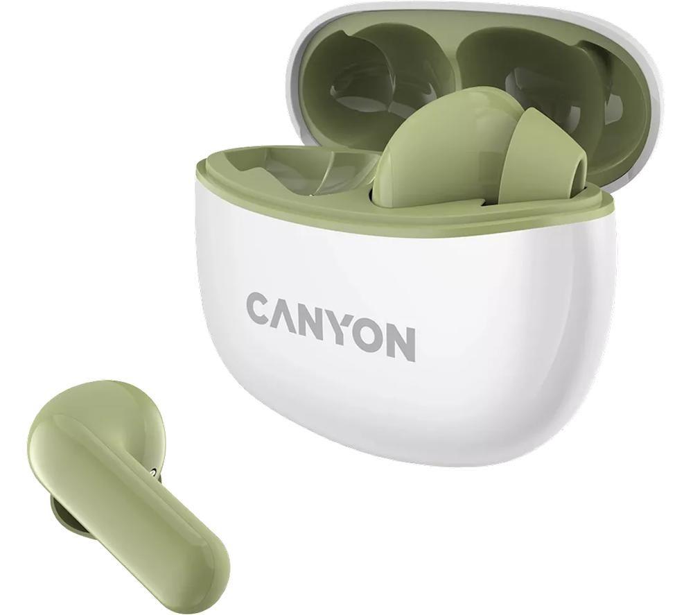 CANYON CNS-TWS5GR Wireless Bluetooth Earbuds - Green image number 2 of 5