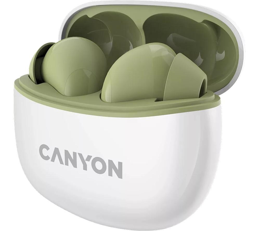 CANYON CNS-TWS5GR Wireless Bluetooth Earbuds - Green image number 3 of 5
