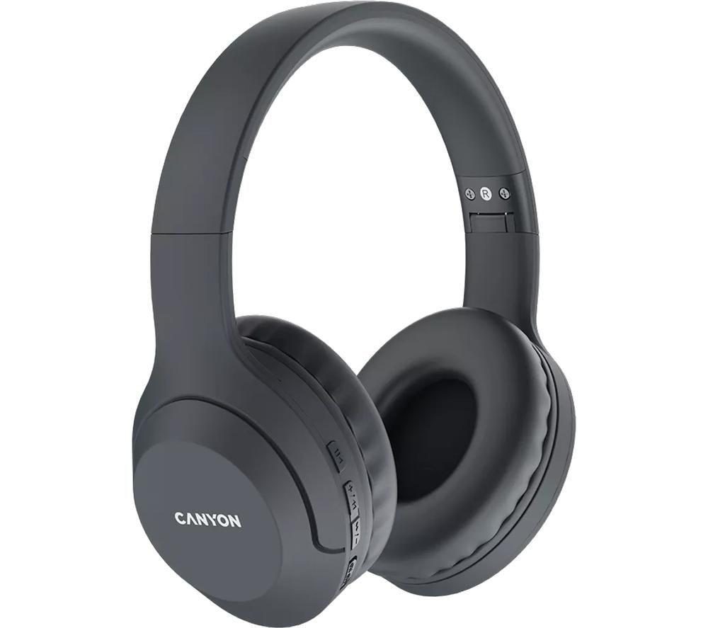 CANYON BTHS-3 Wireless Bluetooth Headphones - Dark Grey image number 4 of 5