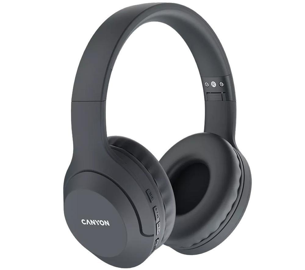 CANYON BTHS-3 Wireless Bluetooth Headphones - Dark Grey image number 5 of 5