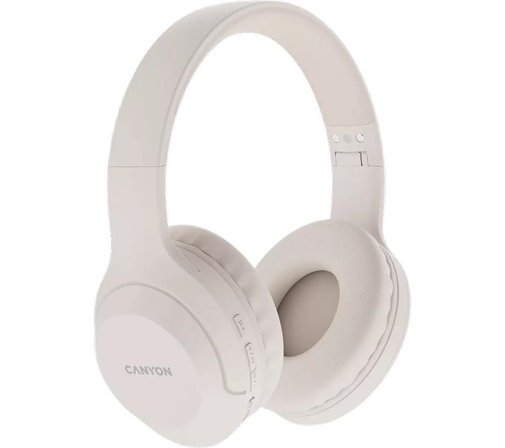 CANYON BTHS-3 Wireless Bluetooth Headphones - Beige image number 3 of 5