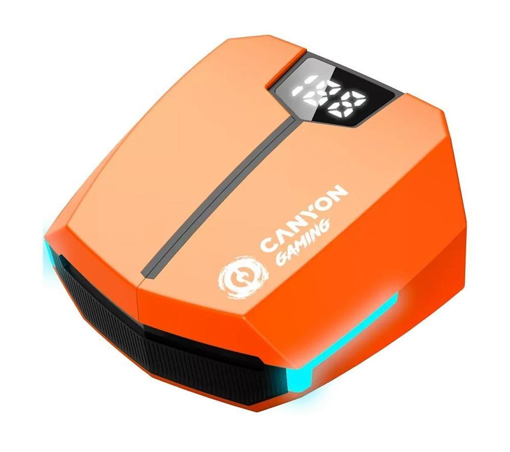 CANYON DoubleBee GTWS-2 Wireless Bluetooth Gaming Earbuds - Orange image number 2 of 4