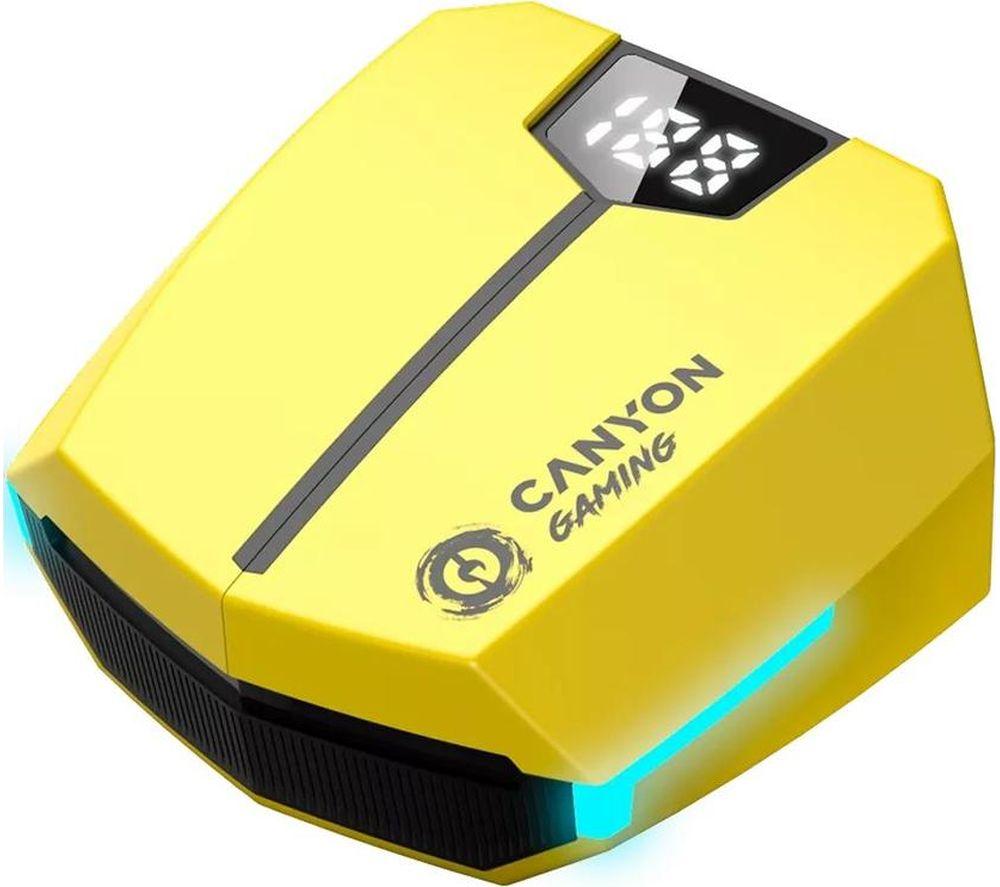 CANYON DoubleBee GTWS-2 Wireless Bluetooth Gaming Earbuds - Yellow image number 7 of 7