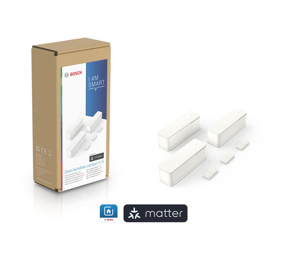 BOSCH Smart Home Door & Window Contact II Sensor with Matter - Set of 3, White image number 7 of 8