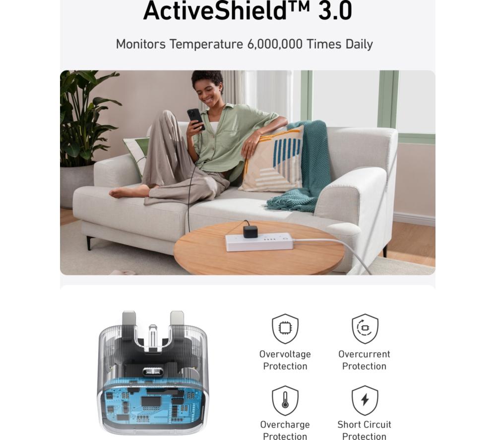 ANKER Nano 30W USB Type-C Fast Charger - White image number 3 of 7
