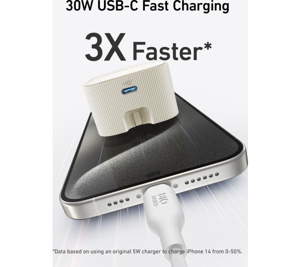 ANKER Nano 30W USB Type-C Fast Charger - White image number 5 of 7