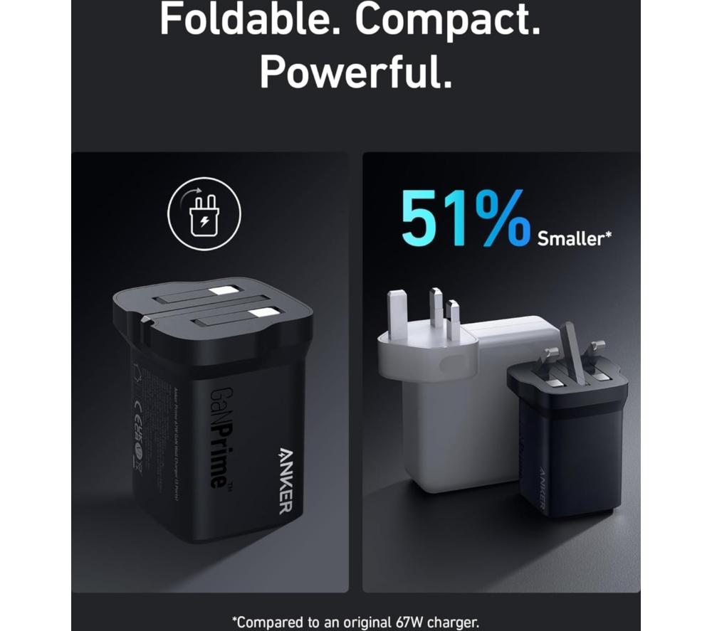 ANKER Prime 3-Port 67 W GaN USB Type-C Fast Charger image number 5 of 7