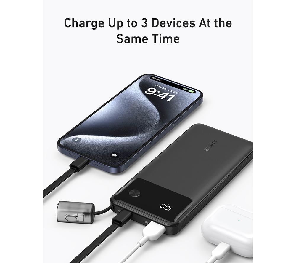 ANKER PowerCore 10000 mAh 22.5 W Portable Power Bank - Black image number 6 of 7