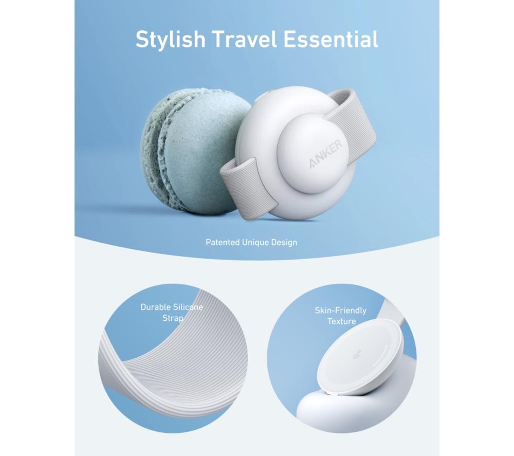 ANKER MagGo 3-in-1 Qi2 15W Wireless Charging Pad - White image number 8 of 8