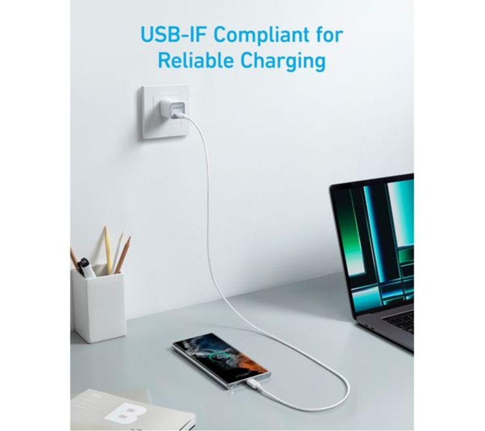 ANKER USB Type-C Cable - 0.9 m, White image number 5 of 6