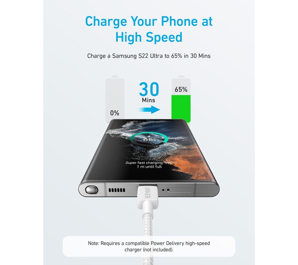 ANKER USB Type-C Cable - 1.8 m, White image number 3 of 6