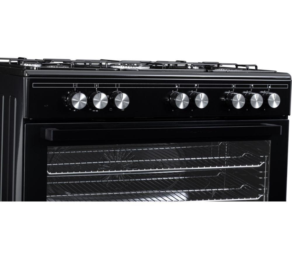 LOGIK LFTG90B25 90 cm Dual Fuel Range Cooker - Black image number 3 of 6