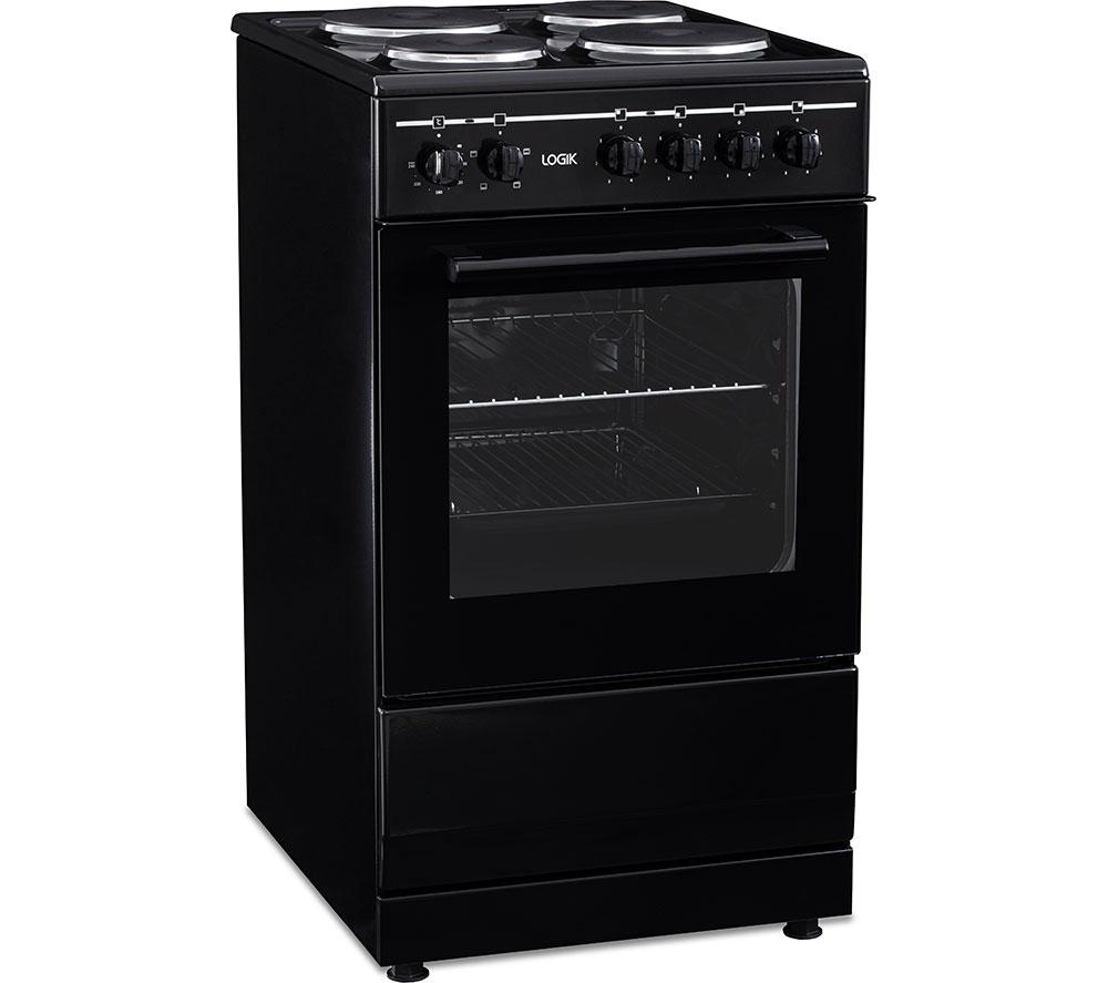 LOGIK LFSE50B25 50 cm Electric Solid Plate Cooker - Black image number 4 of 6