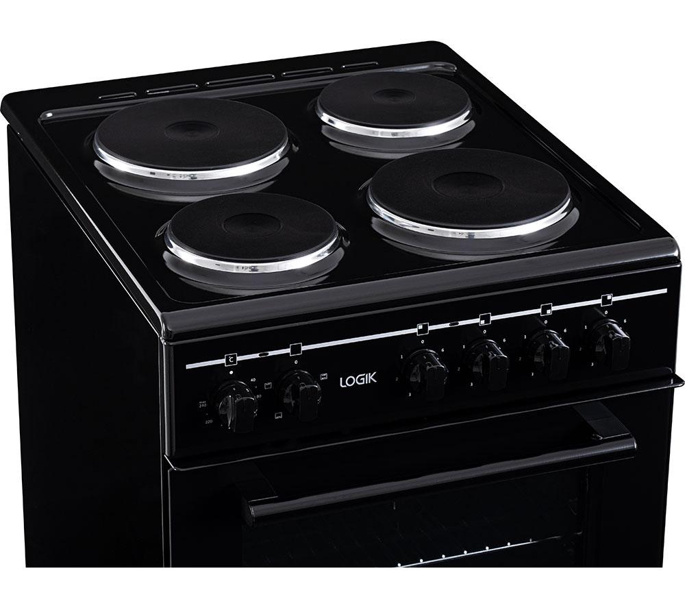 LOGIK LFSE50B25 50 cm Electric Solid Plate Cooker - Black image number 6 of 6