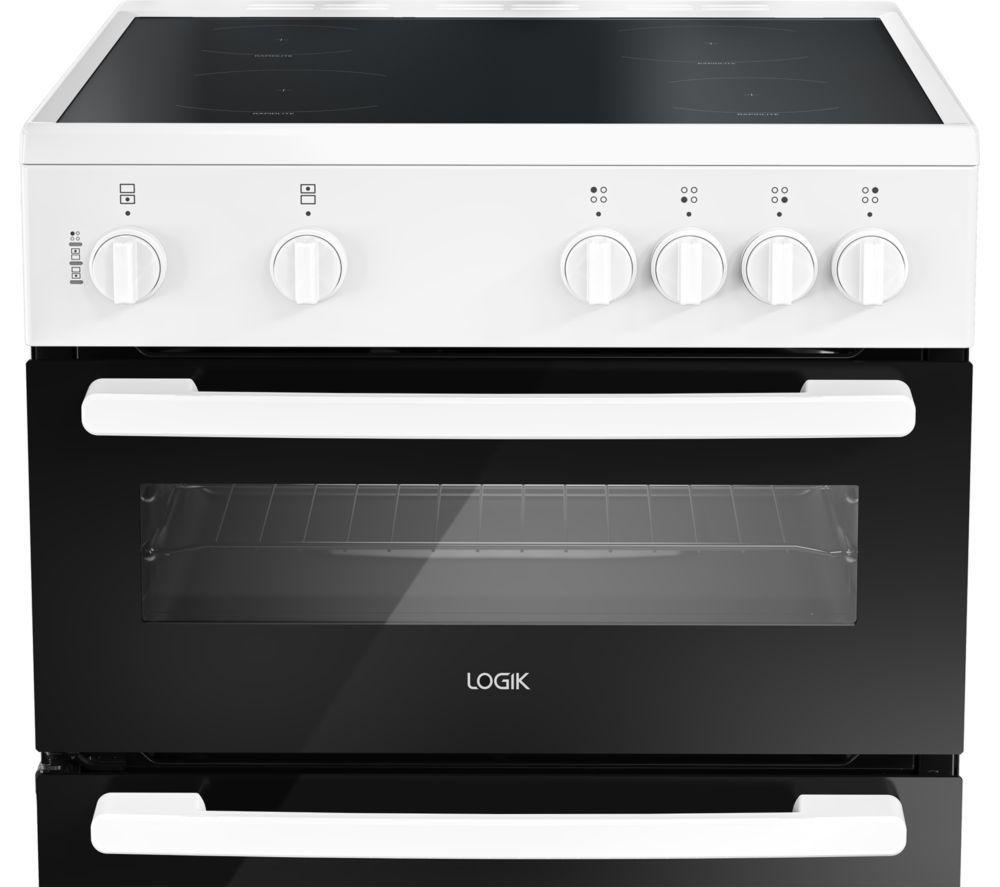 LOGIK LDOC60W25 60 cm Electric Cooker - White image number 3 of 6