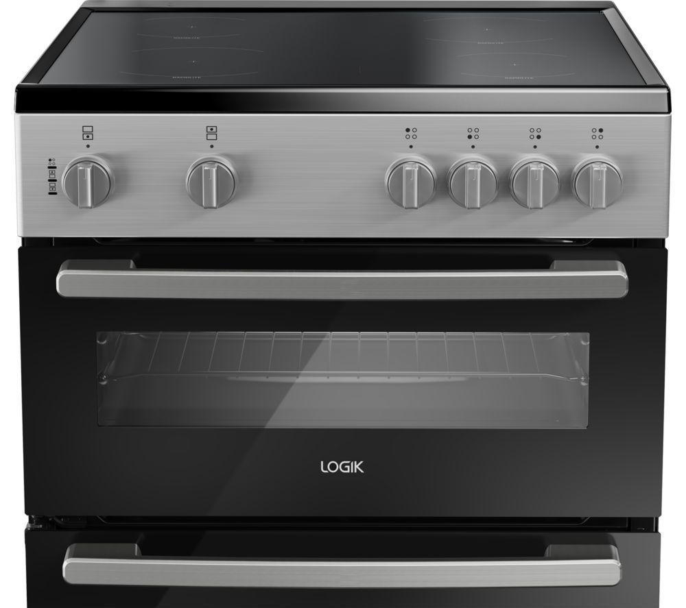 LOGIK LDOC60S25 60 cm Electric Cooker - Silver image number 3 of 6